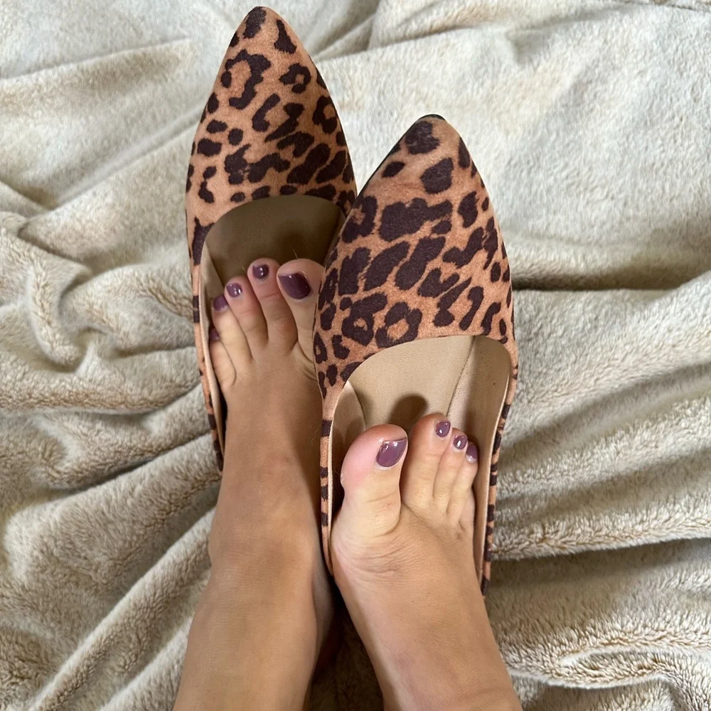 Animal print flats broken in 🥿👡🤩 - Picture 4 of 4